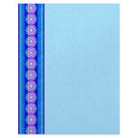 Blue &amp; Purple Star of David Border Letterhead