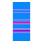 blue purple stripe customized rack card