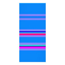 blue purple stripe customized rack card