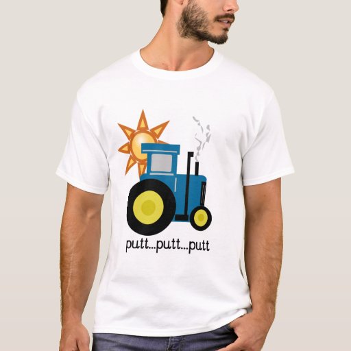 Blue Putt Putt Tractor Tshirts and Gifts  Zazzle