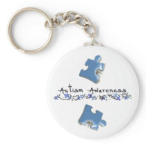 Blue Puzzle Pieces - Autism Awareness Key Chain