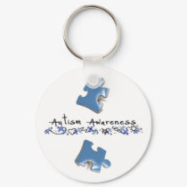 Blue Puzzle Pieces - Autism Awareness keychains