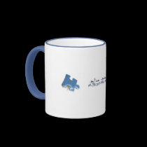 Blue Puzzle Pieces - Autism Awareness mugs