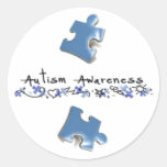 Blue Puzzle Pieces - Autism Awareness Sticker