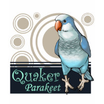 Blue Quaker Parakeet T-Shirt by CrazyParrotLady Blue Quaker Parakeet T-Shirt