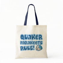 Blue Quaker Parakeets Rule bags by MenagerieMayhem Blue Quaker Parakeets Rule bags