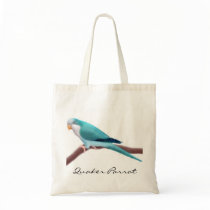 Blue Quaker Parrot Tote Bag