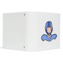 Blue quarterback 3 ring binder