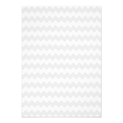 Blue Quatrefoil Chevron Birthday Invitation