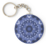 blue quilt keychain