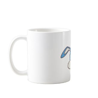 Blue Rabbit head mug