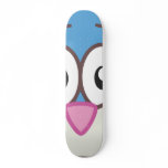 Blue Rabbit head Skate Deck