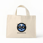 blue raccoon bag