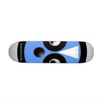 blue raccoon skateboard