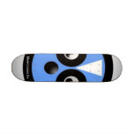 blue raccoon skateboard