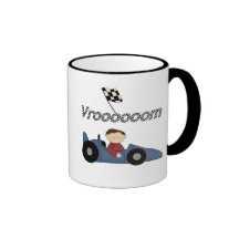 Blue Race Car Tshirts and Gifts Coffee Mug