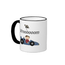 Blue Race Car Tshirts and Gifts mugs by toddlersplace Blue Race Car Tshirts and Gifts mugs