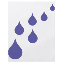 blue rain drops  icon flyers