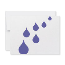 blue rain drops  icon invitations