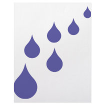 blue rain drops  icon letterhead