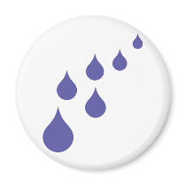 blue rain drops  icon magnets