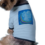 Blue Rainbow Angel Dog Tshirt