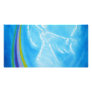 Blue Rainbow Angel Photo Greeting Card