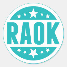 Blue RAOK Stickers