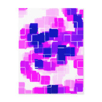 "Blue Raspberry" Geometric Art postcards