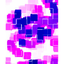 "Blue Raspberry" Geometric Art t-shirts