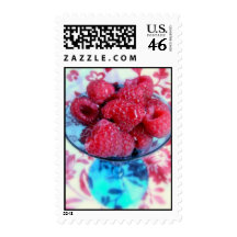 Blue Raspberry II Postage Stamps