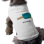 Blue Raspberry Popsicle Bite Me (CUSTOMIZABLE) Dog Shirt