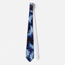 Blue rave tie