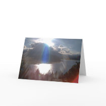 Blue Ray Guardian Greeting Card by shiahna Blue Ray Guardian Greeting Card