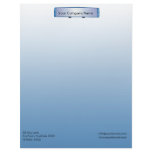 Blue Rearview Mirror on Blue Gradient Background Personalized Letterhead