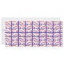 Blue rectangles rack card design