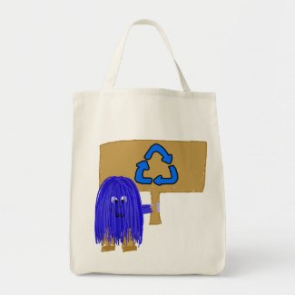 Blue recycle bag