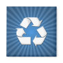 Blue Recycle Magnet 001