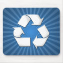 Blue Recycle Mousepad 001 by phantompanther Blue Recycle Mousepad 001
