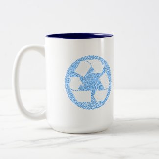 Blue Recycle Mug