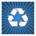 Blue Recycle Poster 001 posters by phantompanther Blue Recycle Poster 001 posters