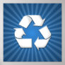 Blue Recycle Poster 001