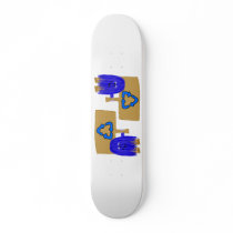 Blue recycle skateboards by PeacePeople Blue recycle skateboards