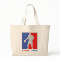 blue red basketball legend icon bags