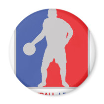 blue red basketball legend icon magnets