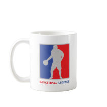blue red basketball legend icon mugs