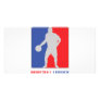 blue red basketball legend icon custom photo card