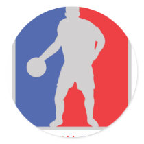 blue red basketball legend icon stickers