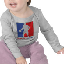 blue red basketball legend icon t-shirts