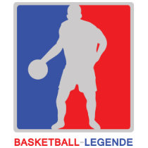 blue red basketball legend icon t-shirts